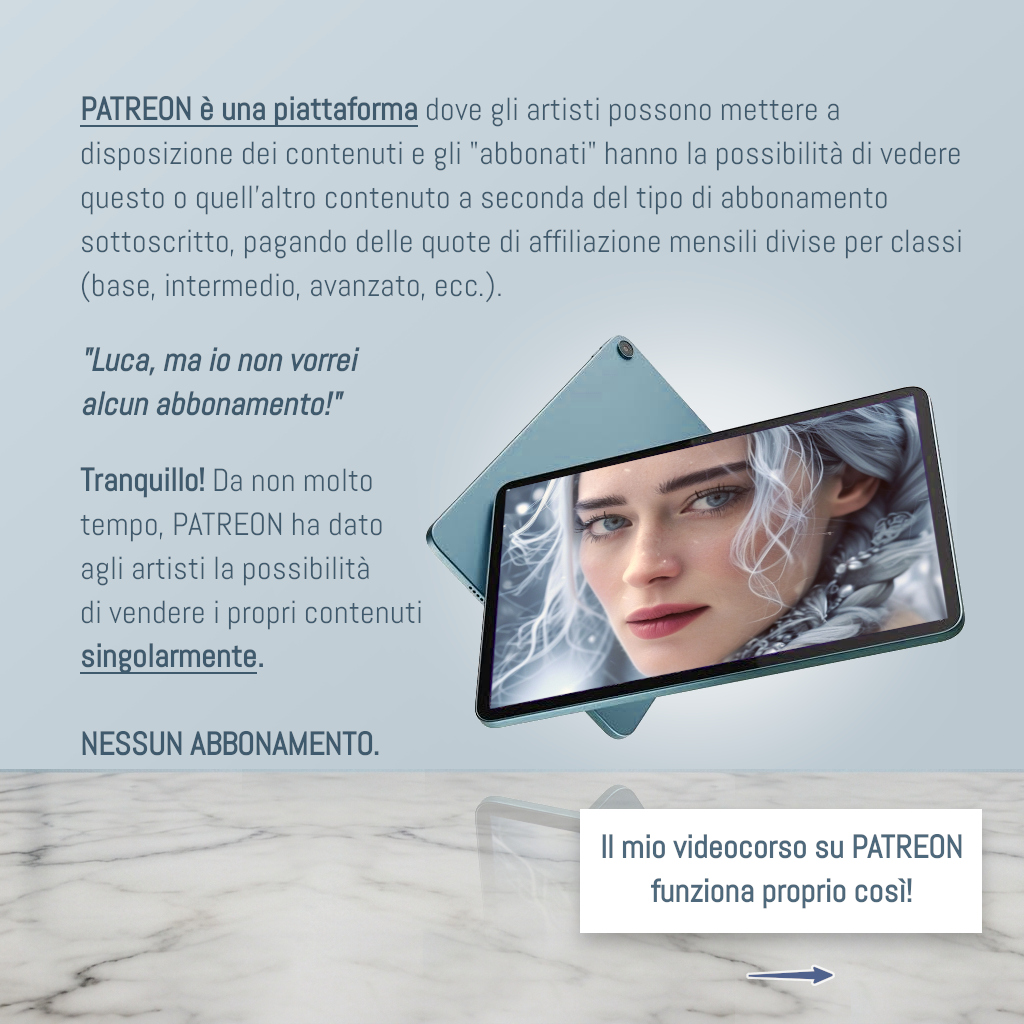 Videocorso Ritratto a Pastello morbido su Patreon La Regina dei Ghiacci