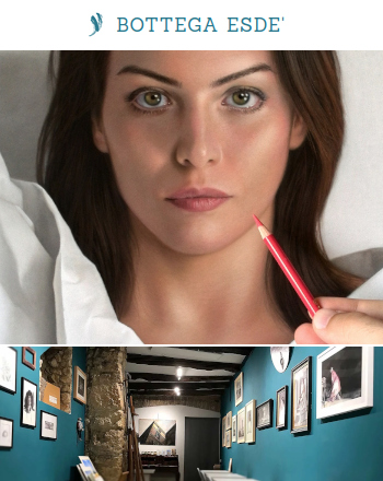 Bottega Esdé corsi d'arte ritratto in grafite e pastello con Luca Tedde Corso di chiaroscuro e ritratto in grafite e pastello
