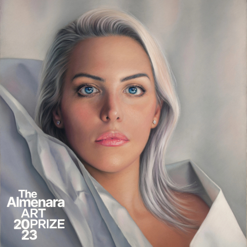 La Dama Bianca, pastello su carta, selezionata all Almenara Art Prize 2023 Online Exhibition