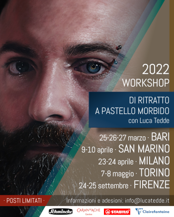 Workshop di Ritratto a Pastello 2022 con Luca Tedde